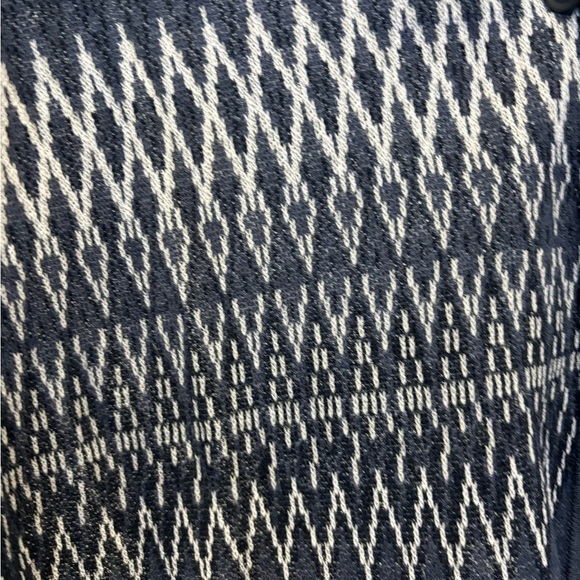 Pendleton blue Aztec Style Print one button Cardigan Size Large - Picture 3 of 7